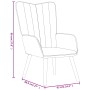 Sillón de relax de terciopelo gris oscuro de , Sillones - Ref: Foro24-327656, Precio: 95,60 €, Descuento: %