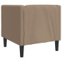 Sillón Chesterfield de cuero artificial marrón capuchino de , Sofás - Ref: Foro24-372657, Precio: 164,45 €, Descuento: %