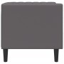 Sillón Chesterfield de cuero artificial gris de , Sofás - Ref: Foro24-372655, Precio: 166,67 €, Descuento: %