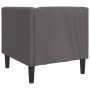 Sillón Chesterfield de cuero artificial gris de , Sofás - Ref: Foro24-372655, Precio: 166,67 €, Descuento: %