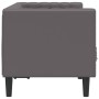 Sofá Chesterfield de 2 plazas cuero artificial gris de , Sofás - Ref: Foro24-372662, Precio: 268,10 €, Descuento: %