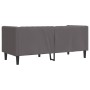 Sofá Chesterfield de 2 plazas cuero artificial gris de , Sofás - Ref: Foro24-372662, Precio: 268,10 €, Descuento: %