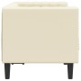 Sofá Chesterfield de 2 plazas cuero artificial blanco crema de , Sofás - Ref: Foro24-372660, Precio: 281,01 €, Descuento: %