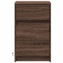 Mesita de noche con luces LED madera de ingeniería roble marrón de , Mesitas de noche - Ref: Foro24-852018, Precio: 63,78 €, ...