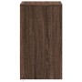 Mesita de noche con luces LED madera de ingeniería roble marrón de , Mesitas de noche - Ref: Foro24-852018, Precio: 63,78 €, ...