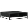 Mesa de centro madera de ingeniería y metal negro 100x100x30 cm de , Mesas de centro - Ref: Foro24-848774, Precio: 82,95 €, D...