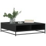 Mesa de centro madera de ingeniería y metal negro 100x100x30 cm de , Mesas de centro - Ref: Foro24-848774, Precio: 82,95 €, D...