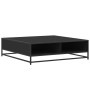 Mesa de centro madera de ingeniería y metal negro 100x100x30 cm de , Mesas de centro - Ref: Foro24-848774, Precio: 82,95 €, D...