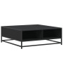 Mesa de centro madera de ingeniería y metal negro 80x80x30 cm de , Mesas de centro - Ref: Foro24-848769, Precio: 65,18 €, Des...