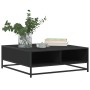 Mesa de centro madera de ingeniería y metal negro 80x80x30 cm de , Mesas de centro - Ref: Foro24-848769, Precio: 65,18 €, Des...