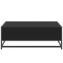 Mesa de centro madera de ingeniería y metal negro 80x80x30 cm de , Mesas de centro - Ref: Foro24-848769, Precio: 65,18 €, Des...