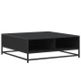 Mesa de centro madera de ingeniería y metal negro 80x80x30 cm de , Mesas de centro - Ref: Foro24-848769, Precio: 65,18 €, Des...