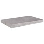Estante flotante de pared gris hormigón MDF 50x23x3,8 cm en Estanterías | Comprar online en Foru.es