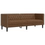 Juego de sofás Chesterfield 2 piezas cuero sintético marrón de , Sofás - Ref: Foro24-3209280, Precio: 605,92 €, Descuento: %