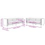Juego de sofás Chesterfield 2 piezas cuero sintético marrón de , Sofás - Ref: Foro24-3209280, Precio: 605,92 €, Descuento: %
