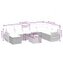 Set de sofás de jardín 9 pzas y cojines ratán sintético marrón de , Conjuntos de jardín - Ref: Foro24-3264219, Precio: 584,27...