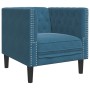 Set de sofás Chesterfield con cojines 3 piezas terciopelo azul de , Sofás - Ref: Foro24-3209289, Precio: 828,62 €, Descuento: %