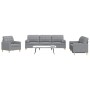 Juego de sofás con cojines 3 piezas tela gris claro de , Sofás - Ref: Foro24-3278303, Precio: 635,35 €, Descuento: %
