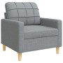 Juego de sofás con cojines 3 piezas tela gris claro de , Sofás - Ref: Foro24-3278303, Precio: 635,35 €, Descuento: %