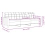 Juego de sofás con cojines 3 piezas tela gris claro de , Sofás - Ref: Foro24-3278303, Precio: 635,35 €, Descuento: %