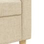 Juego de sofás con reposapiés 3 piezas tela crema de , Sofás - Ref: Foro24-3278329, Precio: 547,03 €, Descuento: %