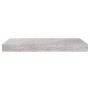Estantes flotantes pared 2 uds MDF gris hormigón 50x23x3,8 cm en Estanterías | Comprar online en Foru.es