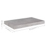 Estantes flotantes pared 2 uds MDF gris hormigón 50x23x3,8 cm en Estanterías | Comprar online en Foru.es