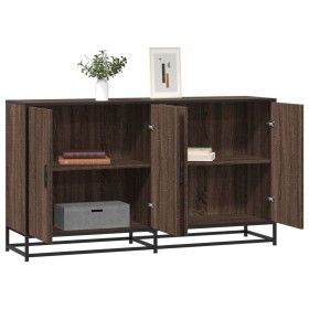 Aparador madera de ingeniería marrón roble 134x35x76 cm de , Aparadores - Ref: Foro24-3300819, Precio: 144,05 €, Descuento: %