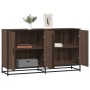 Aparador madera de ingeniería marrón roble 134x35x76 cm de , Aparadores - Ref: Foro24-3300819, Precio: 144,05 €, Descuento: %