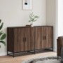 Aparador madera de ingeniería marrón roble 134x35x76 cm de , Aparadores - Ref: Foro24-3300819, Precio: 144,05 €, Descuento: %