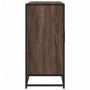 Aparador madera de ingeniería marrón roble 134x35x76 cm de , Aparadores - Ref: Foro24-3300819, Precio: 144,05 €, Descuento: %