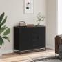 Aparador de madera de ingeniería negro 92x35x76 cm de , Aparadores - Ref: Foro24-3300825, Precio: 115,03 €, Descuento: %