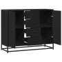 Aparador de madera de ingeniería negro 92x35x76 cm de , Aparadores - Ref: Foro24-3300825, Precio: 115,03 €, Descuento: %