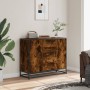 Aparador madera de ingeniería roble ahumado 92x35x76 cm de , Aparadores - Ref: Foro24-3300827, Precio: 110,72 €, Descuento: %