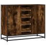 Aparador madera de ingeniería roble ahumado 92x35x76 cm de , Aparadores - Ref: Foro24-3300827, Precio: 110,72 €, Descuento: %