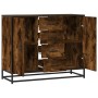 Aparador madera de ingeniería roble ahumado 92x35x76 cm de , Aparadores - Ref: Foro24-3300827, Precio: 110,72 €, Descuento: %
