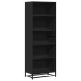 Estantería de madera de ingeniería negra 60x35x170,5 cm de , Librerías y estanterías - Ref: Foro24-3300850, Precio: 110,15 €,...