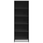 Estantería de madera de ingeniería negra 60x35x170,5 cm de , Librerías y estanterías - Ref: Foro24-3300850, Precio: 110,15 €,...