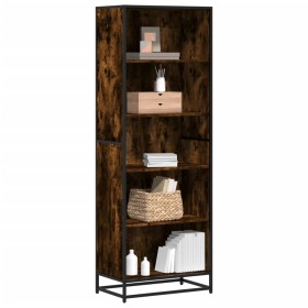 Estantería madera de ingeniería roble ahumado 60x35x170,5 cm de , Librerías y estanterías - Ref: Foro24-3300852, Precio: 105,...