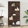 Estantería madera de ingeniería marrón roble 80,5x35x170,5 cm de , Librerías y estanterías - Ref: Foro24-3300859, Precio: 129...