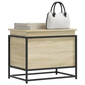 Caja de almacenaje madera ingeniería roble sonoma 60x40x51,5 cm de , Cestas para almacenaje - Ref: Foro24-848795, Precio: 56,...