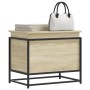 Caja de almacenaje madera ingeniería roble sonoma 60x40x51,5 cm de , Cestas para almacenaje - Ref: Foro24-848795, Precio: 56,...