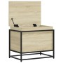 Caja de almacenaje madera ingeniería roble sonoma 60x40x51,5 cm de , Cestas para almacenaje - Ref: Foro24-848795, Precio: 56,...