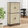 Aparador alto madera de ingeniería roble Sonoma 68x35x139 cm de , Aparadores - Ref: Foro24-3300831, Precio: 129,13 €, Descuen...