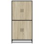 Aparador alto madera de ingeniería roble Sonoma 68x35x139 cm de , Aparadores - Ref: Foro24-3300831, Precio: 129,13 €, Descuen...