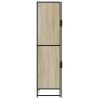 Aparador alto madera de ingeniería roble Sonoma 68x35x139 cm de , Aparadores - Ref: Foro24-3300831, Precio: 129,13 €, Descuen...