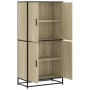 Aparador alto madera de ingeniería roble Sonoma 68x35x139 cm de , Aparadores - Ref: Foro24-3300831, Precio: 129,13 €, Descuen...