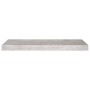 Estante flotante de pared MDF gris hormigón 60x23,5x3,8 cm en Estanterías | Comprar online en Foru.es