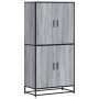 Aparador alto madera de ingeniería gris Sonoma 68x35x139 cm de , Aparadores - Ref: Foro24-3300833, Precio: 133,15 €, Descuent...