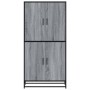 Aparador alto madera de ingeniería gris Sonoma 68x35x139 cm de , Aparadores - Ref: Foro24-3300833, Precio: 133,15 €, Descuent...